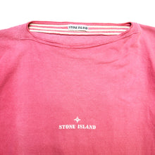 Load image into Gallery viewer, Late 80&#39;s Stone Island Spellout Bright Pink Tee - Extra Large / Extra Extra Large