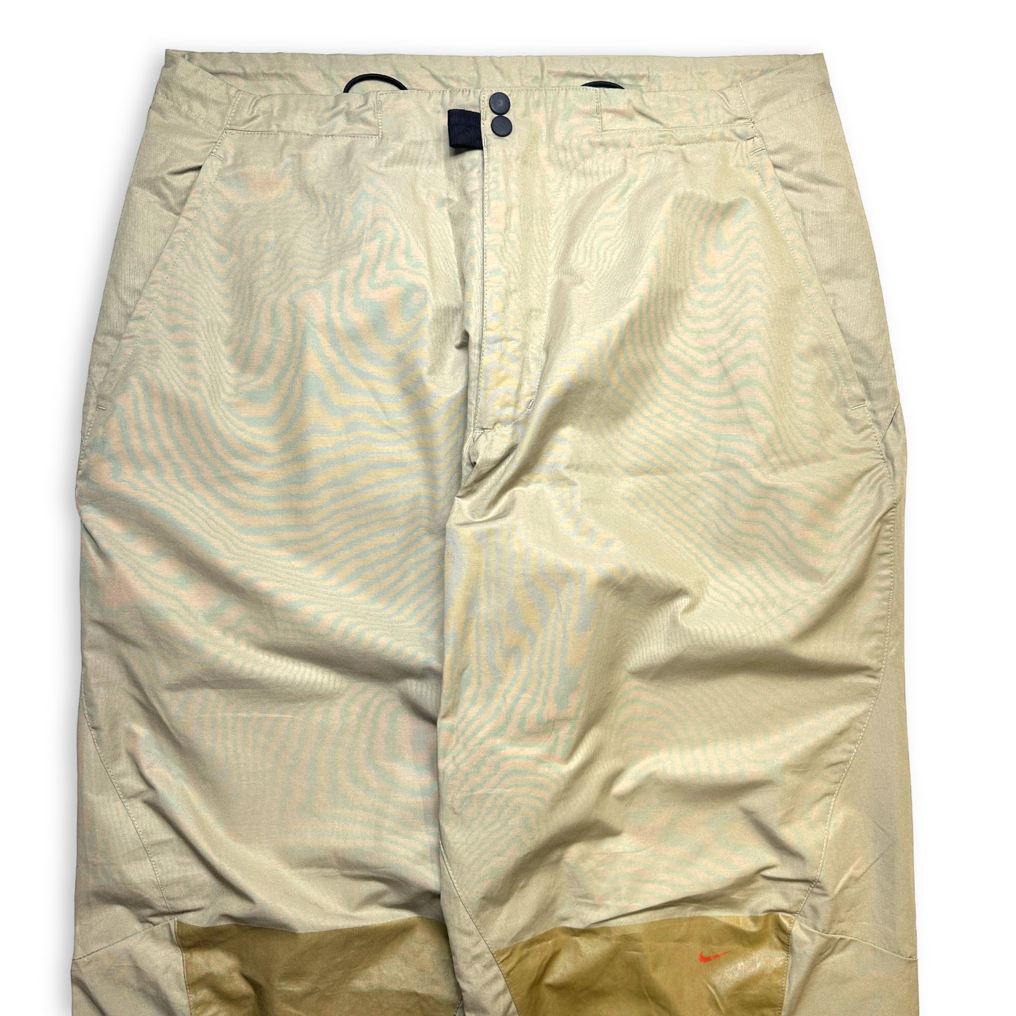 Nike Morse Code Panelled Beige Bottoms - Extra Large