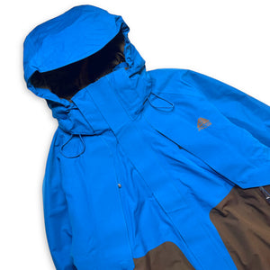 2006 Nike ACG Royal Blue/Brown Gore-Tex Padded Jacket - Medium