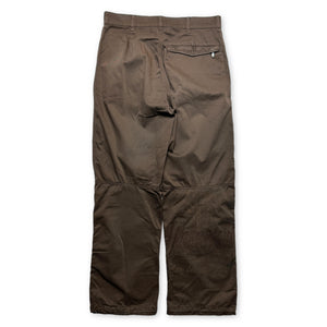 Pantalon en coton épais brodé marron Maharishi - Moyen