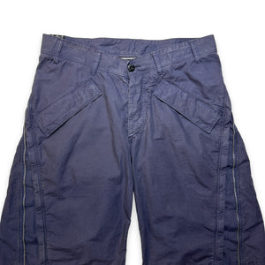 Early 2000's Stone Island Angular Zip Articulated Shorts - 32" Waist