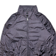 Load image into Gallery viewer, Prada Sport Black Tab Check Nylon Shimmer Bomber Jacket - Medium