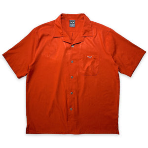 Oakley Software Burnt Orange Silk Shirt - Extra Large