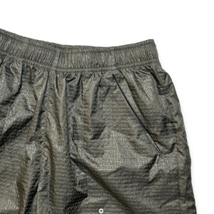 Nike Gyakusou Dark Green Embossed Repeat Print Shorts - Small