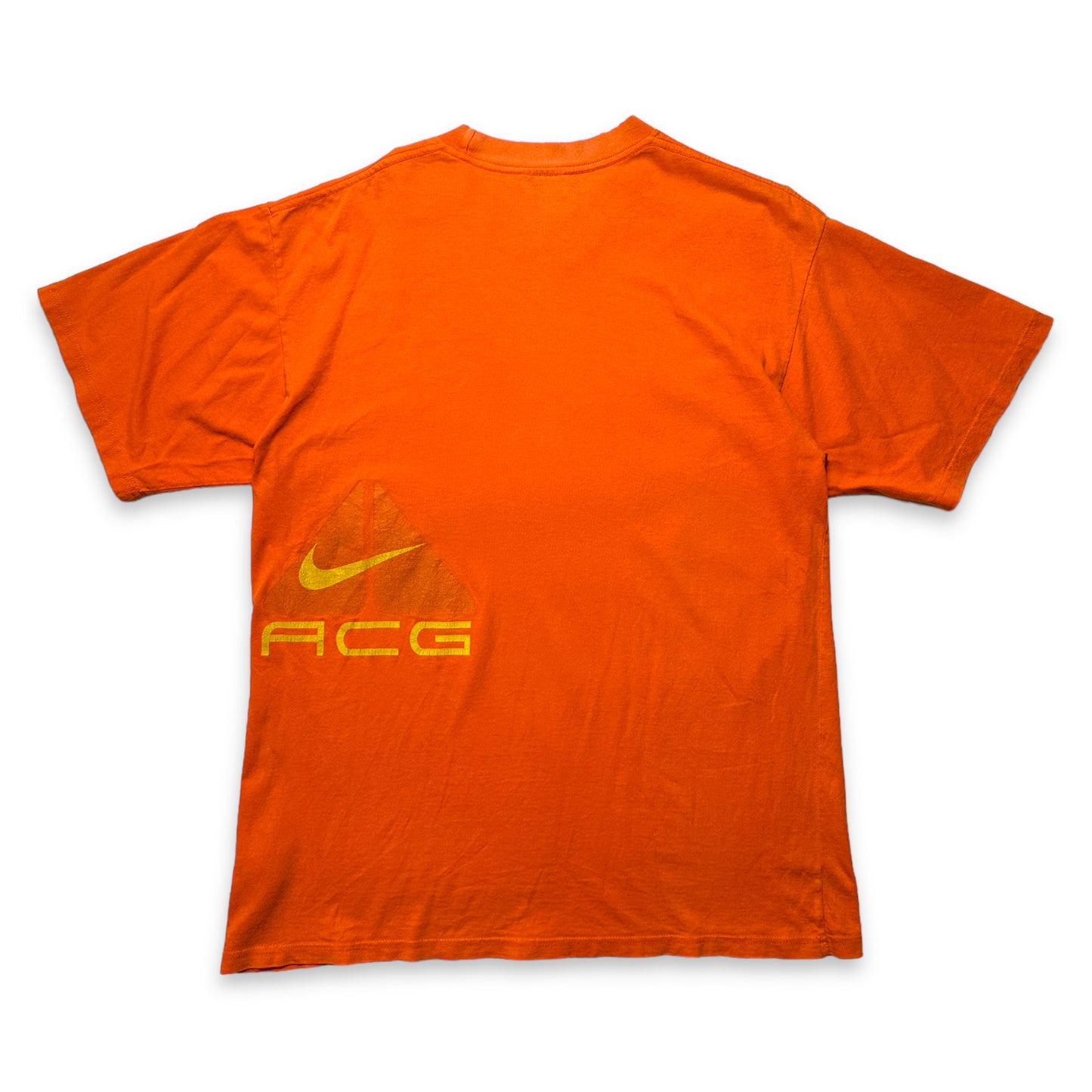 Tee-shirt Nike ACG Orange Graphic de la fin des années 1990 - Moyen