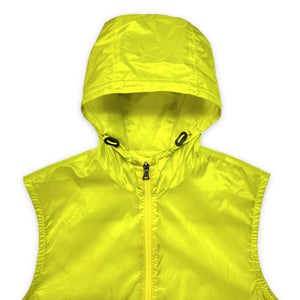 SS99' Prada Sport Bright Yellow Hooded Vest - Medium