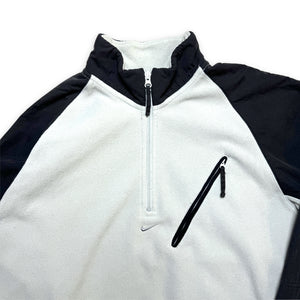 Early 2000's Nike Black/White Stash Pocket Fleece - Large / Extra Large