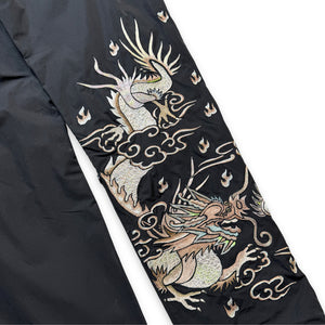 2021 Maharishi Black Embroidered Dragon Snopant - 34" Waist
