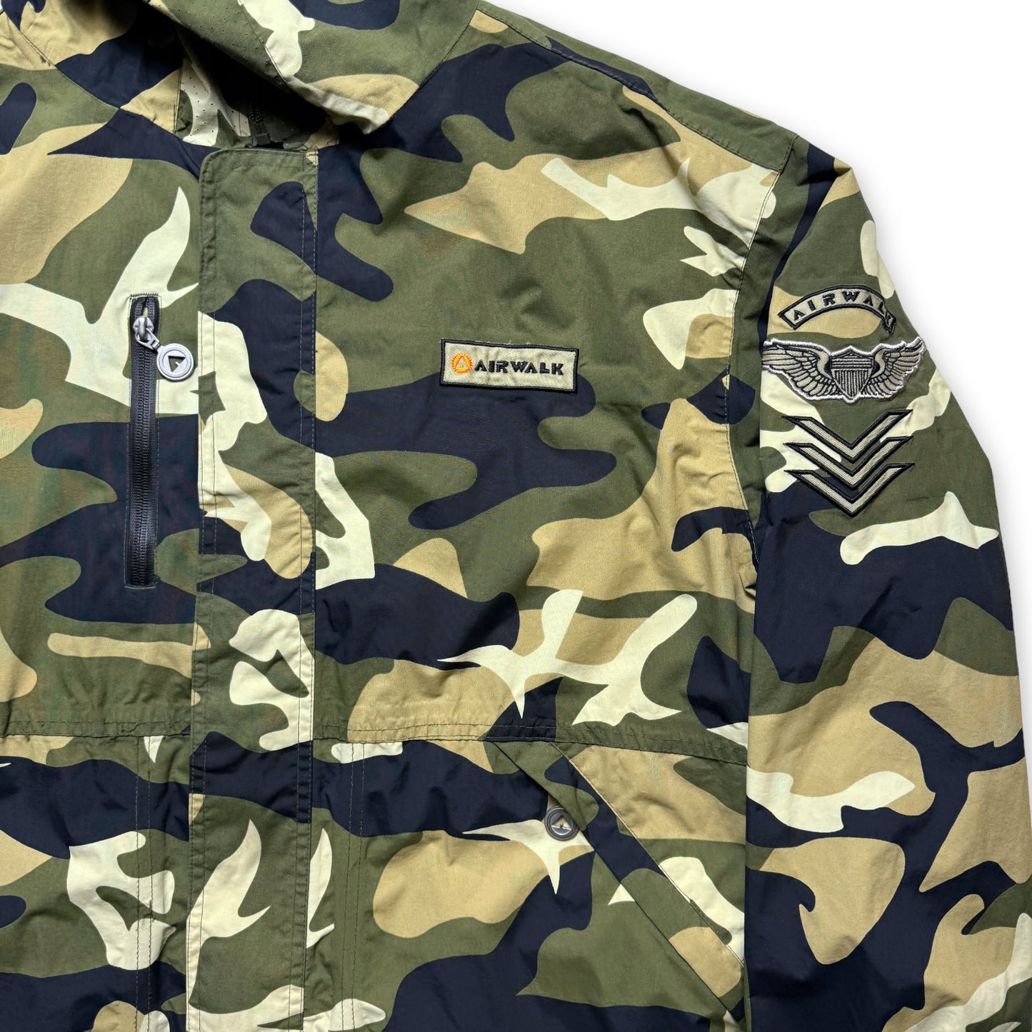 Veste Camo Airwalk Full Zip Face Mask du début des années 2000 - Large / Extra Large
