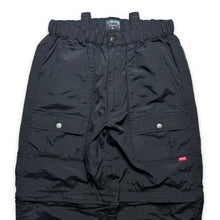 Load image into Gallery viewer, Early 2000&#39;s Stüssy Jet Black Ripstop 2in1 Zip Off Cargo Pant - 30&quot; Waist