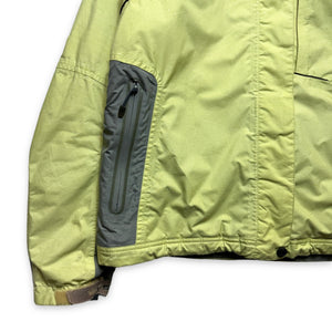 Early 2000's Nike ACG Washed Lime Green Padded Jacket - Small / Medium