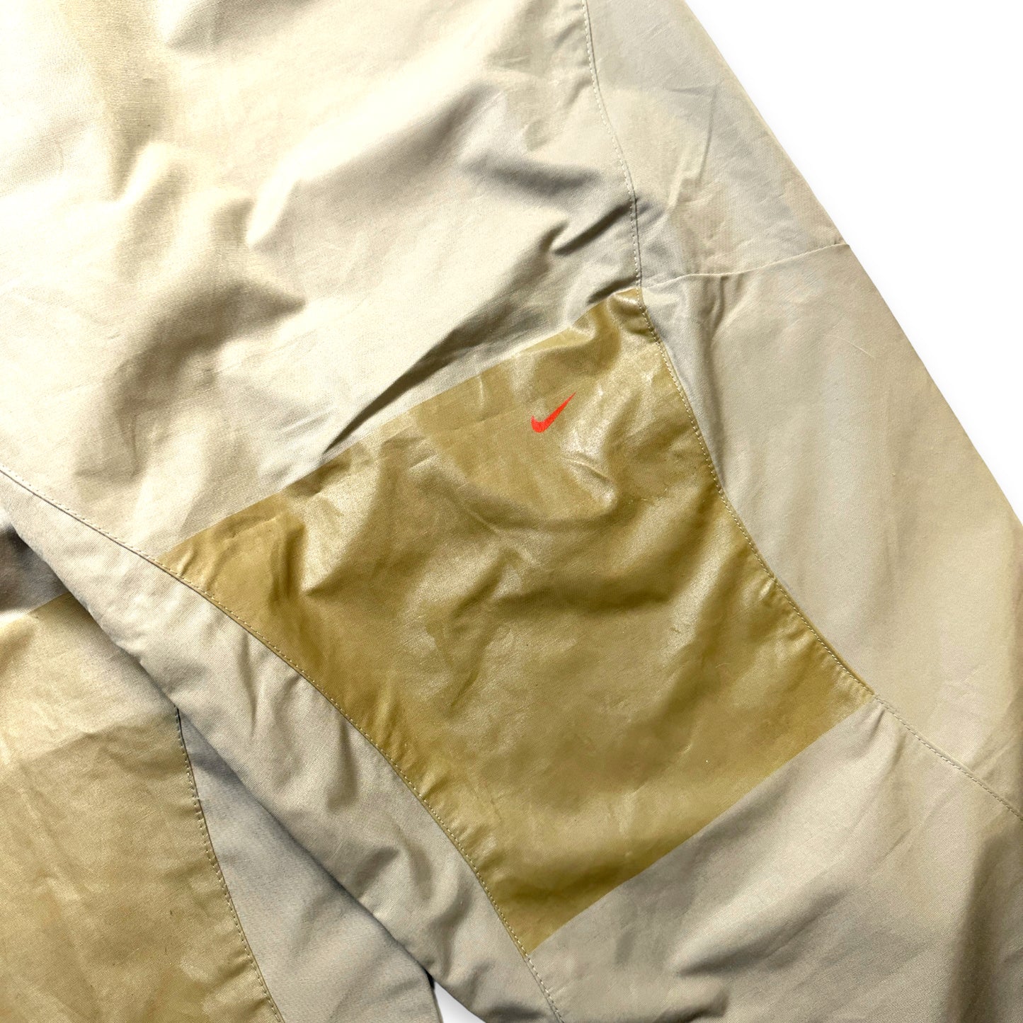 Nike Morse Code Panelled Beige Bottoms - Extra Large