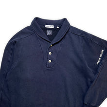 Load image into Gallery viewer, 1985 Stone Island Midnight Navy Button Neck Sweater - Large / Extra Large