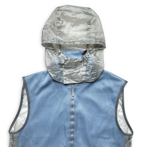 SS00' Prada Sport Baby Blue Mesh w/Semi Transparent Back Vest - Medium