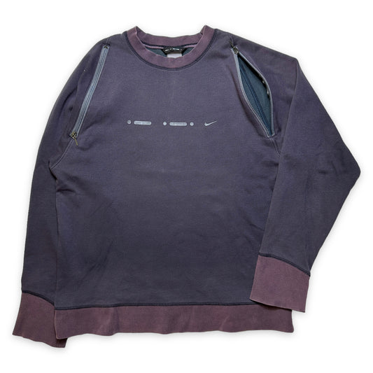 Nike Morse Code Crewneck du début des années 2000 - Grand