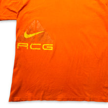 画像をギャラリービューアに読み込む, 1990 年代後半 Nike ACG オレンジ グラフィック T シャツ - M