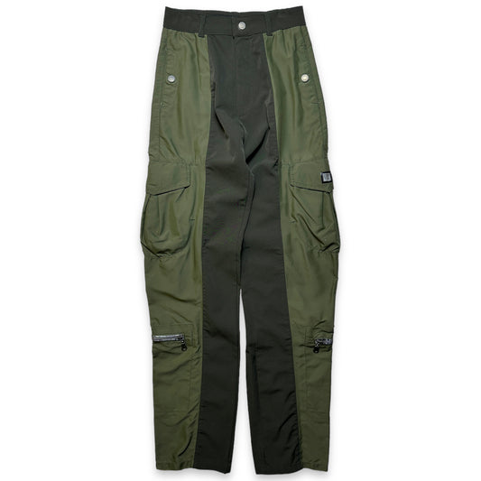 Marithé + François Girbaud Two-Tone Green Cargo Pant