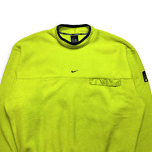 Load image into Gallery viewer, 2003 Nike Neon Green Fleece Sweatshirt - Medium / Large