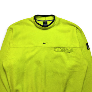 Sweat-shirt Nike Neon Green Fleece 2003 - Moyen / Grand