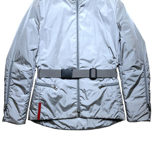 SS99' Prada Sport Silver Technical Harness Jacket - Womens 6-8