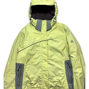 Early 2000's Nike ACG Washed Lime Green Padded Jacket - Small / Medium