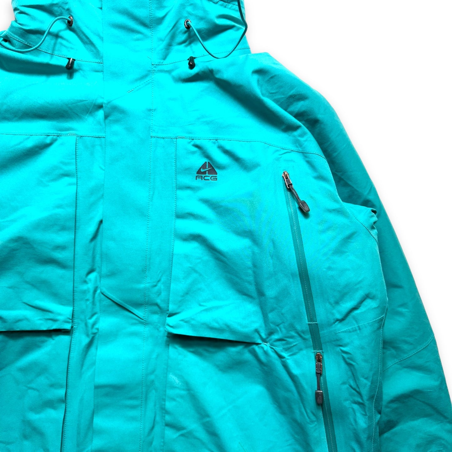 Early 2000's Nike ACG Gore-Tex Bright Blue Multi Pocket Jacket - Extra Large
