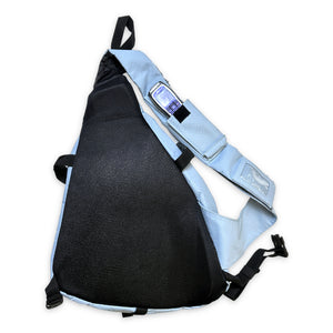 Quiksilver Baby Blue Tri-Harness Cross Body Bag