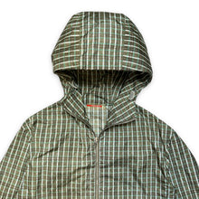 Carica l&#39;immagine nel visualizzatore di Gallery, Early 2000&#39;s Prada Nylon Plaid Hooded Jacket - Small / Medium