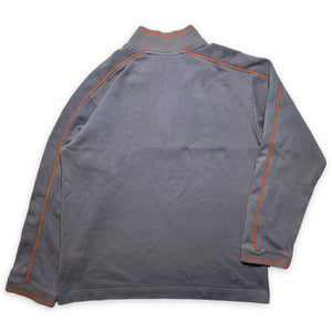 Nike Grey/Orange Quarter Zip du début des années 2000 - Extra Large