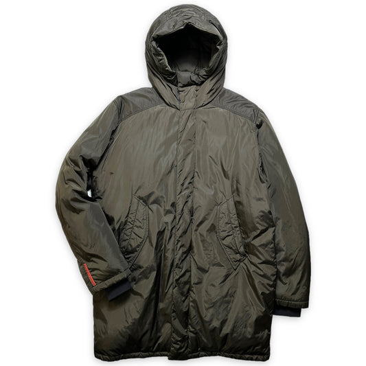 Trench-Coat rembourré Prada du début des années 2000 - Extra Large / Extra Extra Large
