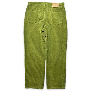 Stüssy Big Ol Sage Green Corduroy Trousers - 30" Waist