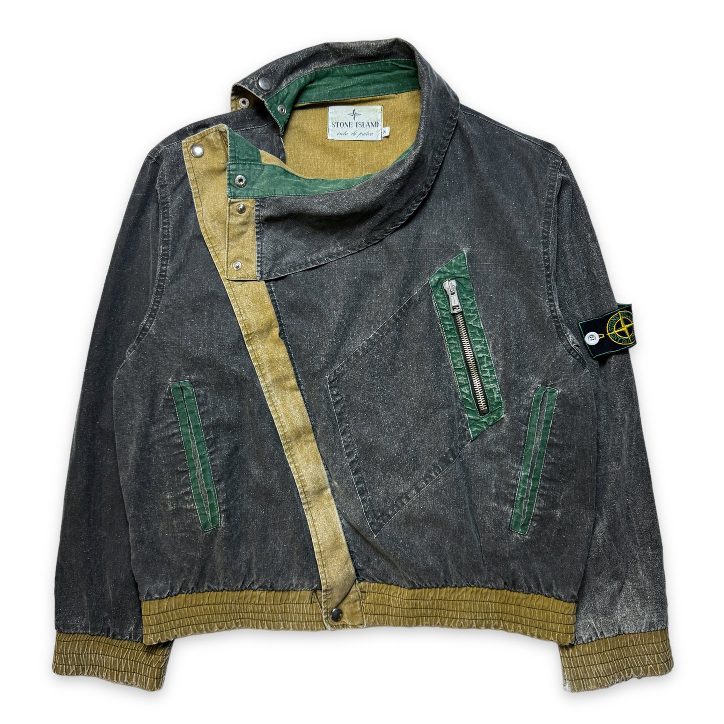 1983 Stone Island Tela Stella Veste courte asymétrique zippée - Moyen