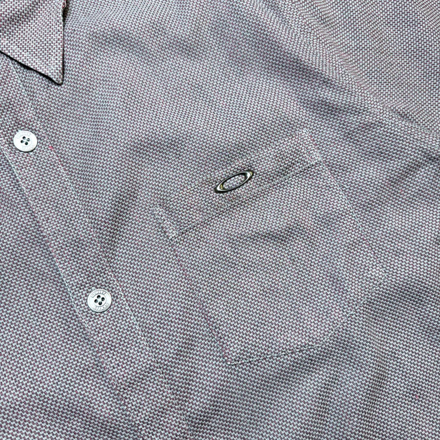 Oakley Woven Cotton Short Sleeve Button Shirt - Extra Large