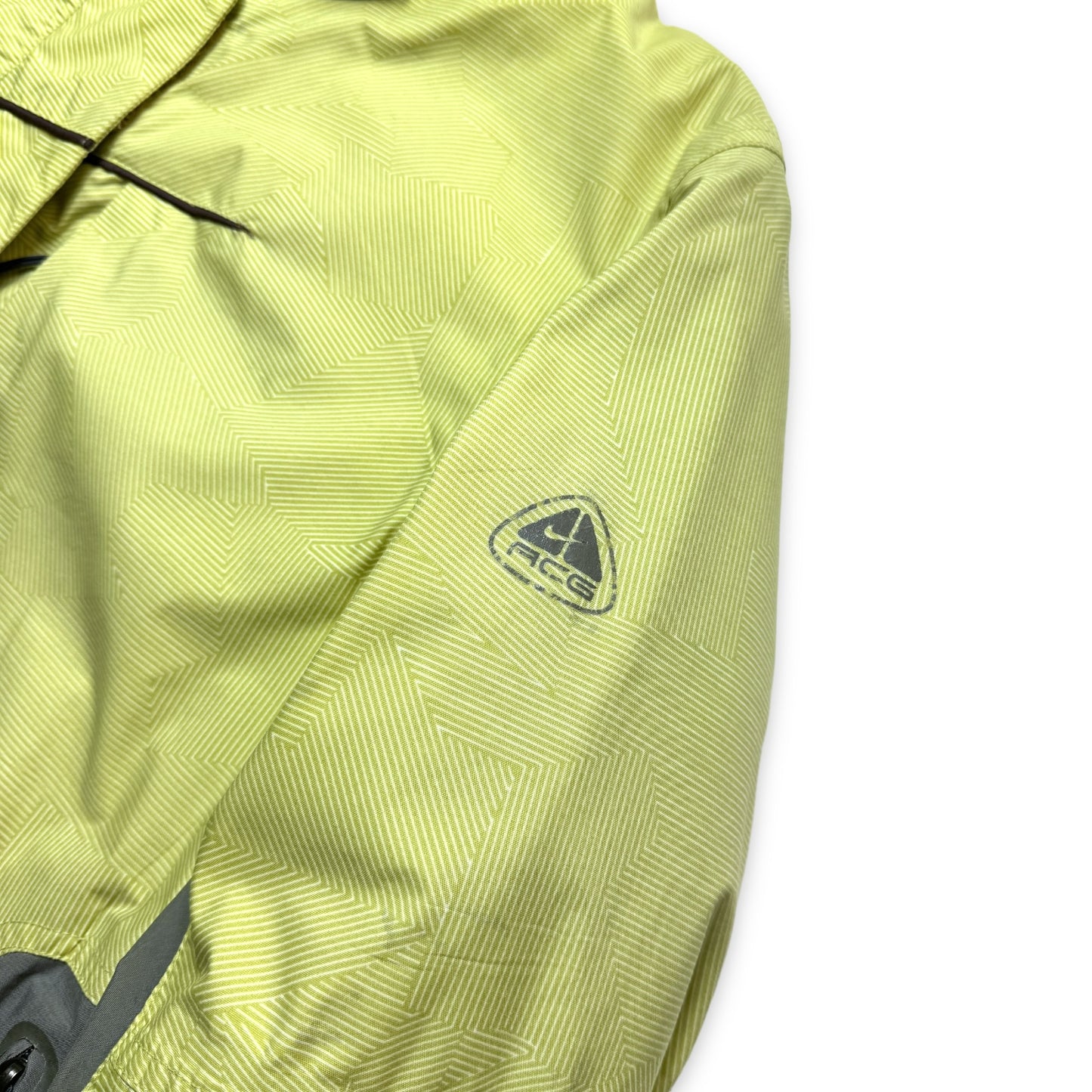 Early 2000's Nike ACG Washed Lime Green Padded Jacket - Small / Medium
