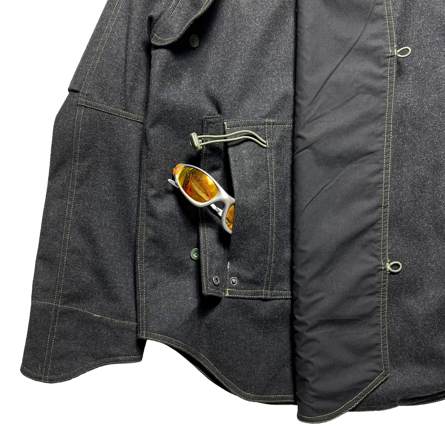 Late 90's Maharishi Panelled Loro Piana Wool Storm System Jacket - Extra Large