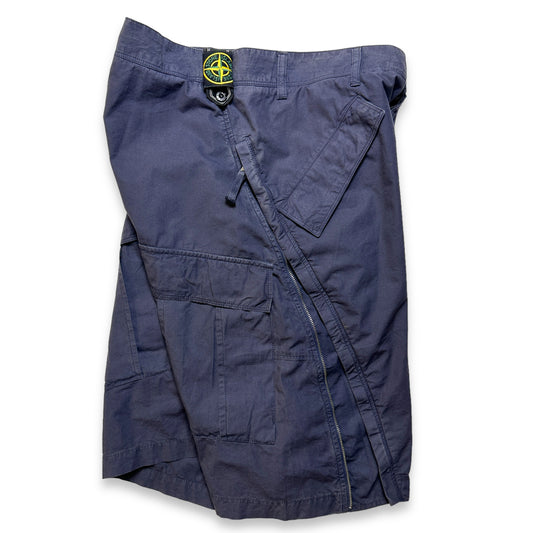 Short articulé Stone Island Angular Zip du début des années 2000 - Taille 32"