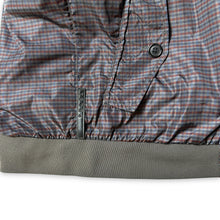 Load image into Gallery viewer, Prada Sport Black Tab Check Nylon Shimmer Bomber Jacket - Medium
