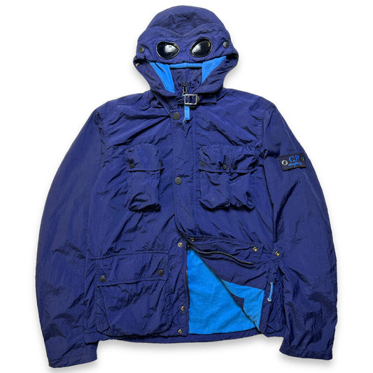 Veste de lunettes CP Company Multi Pocket Deep Royal Blue/Navy du début des années 2000 - Extra Small / Small
