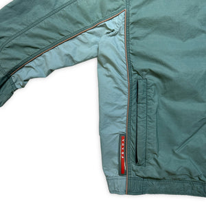 Prada Linea Rossa Turquoise Zipped Jacket - Small / Medium