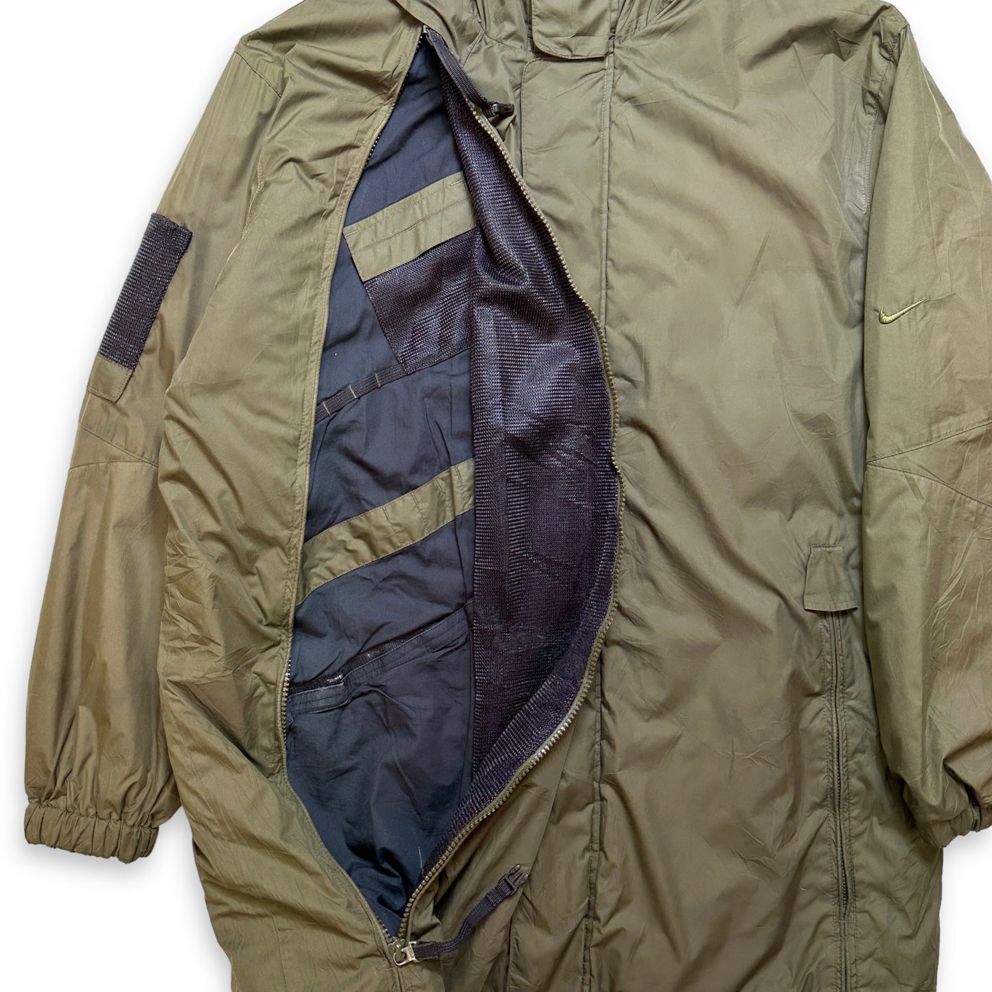 Veste à poche dissimulée rembourrée technique Nike du début des années 2000 - Extra Large