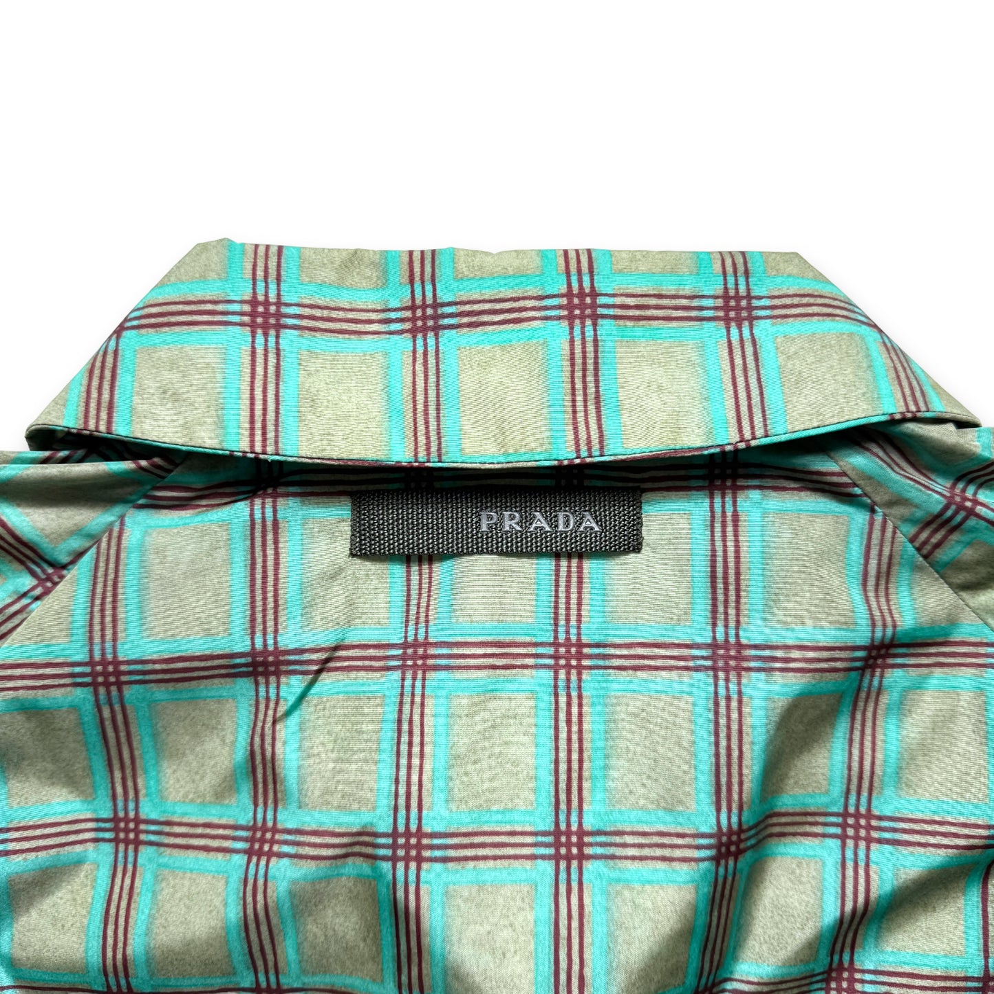 Veste à carreaux en nylon Prada Main Line 2007 - Grand