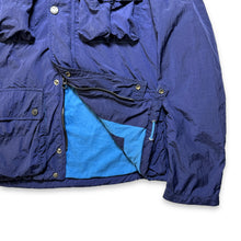 Load image into Gallery viewer, Early 2000&#39;s CP Company Multi Pocket Deep Royal Blue/Navy Goggle Jacket - Extra Small / Small