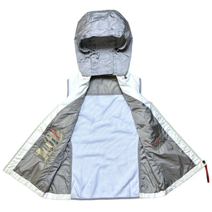 SS00’ Prada Sport Ventilated Packable Hood White Vest - Women's 6-8