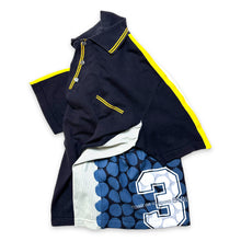 Carica l&#39;immagine nel visualizzatore di Gallery, Comme Des Garcons SHIRT Panelled Knit Polo Top - Medium / Large