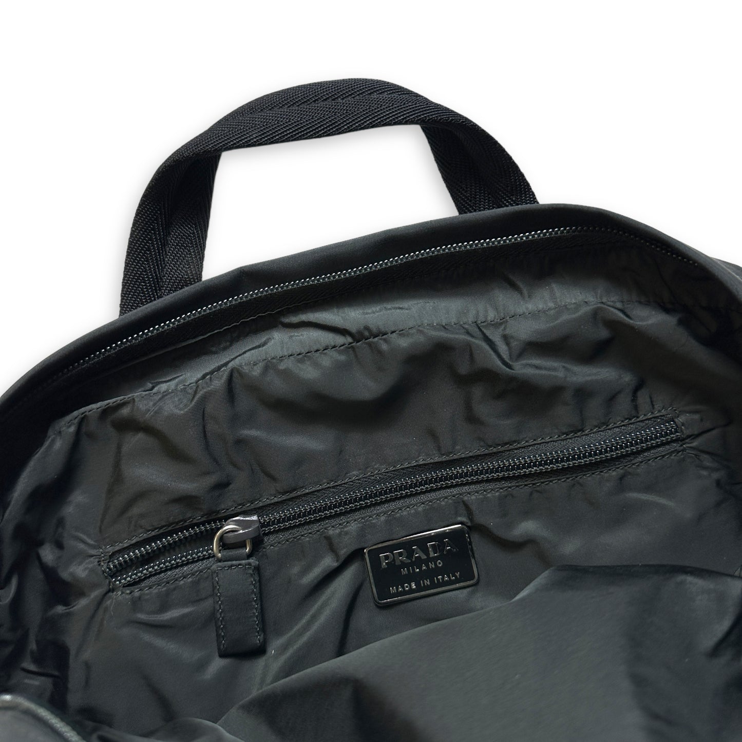 Sac taille Prada Sport Slate Grey du début des années 2000