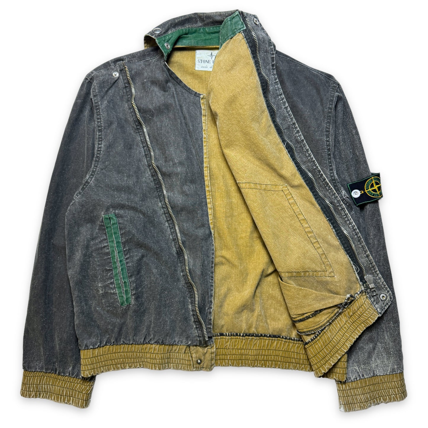 1983 Stone Island Tela Stella Veste courte asymétrique zippée - Moyen