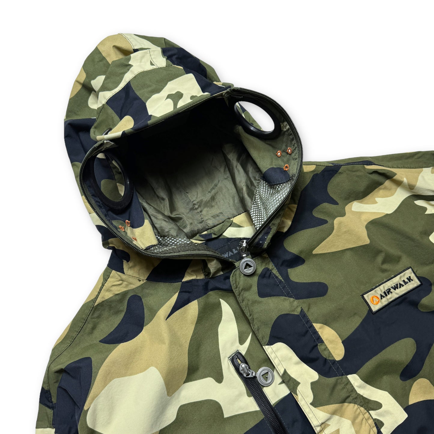 Veste Camo Airwalk Full Zip Face Mask du début des années 2000 - Large / Extra Large