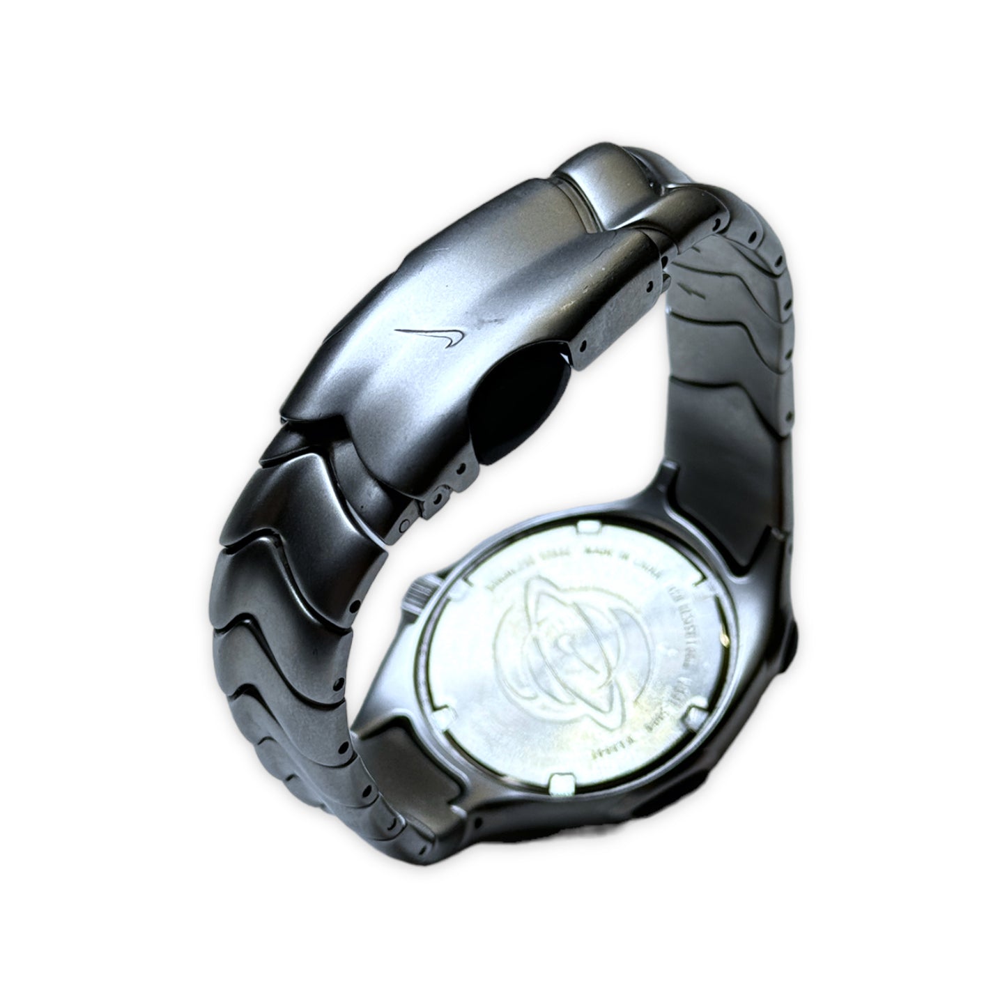 Montre analogique Nike Triax en acier inoxydable du début des années 2000