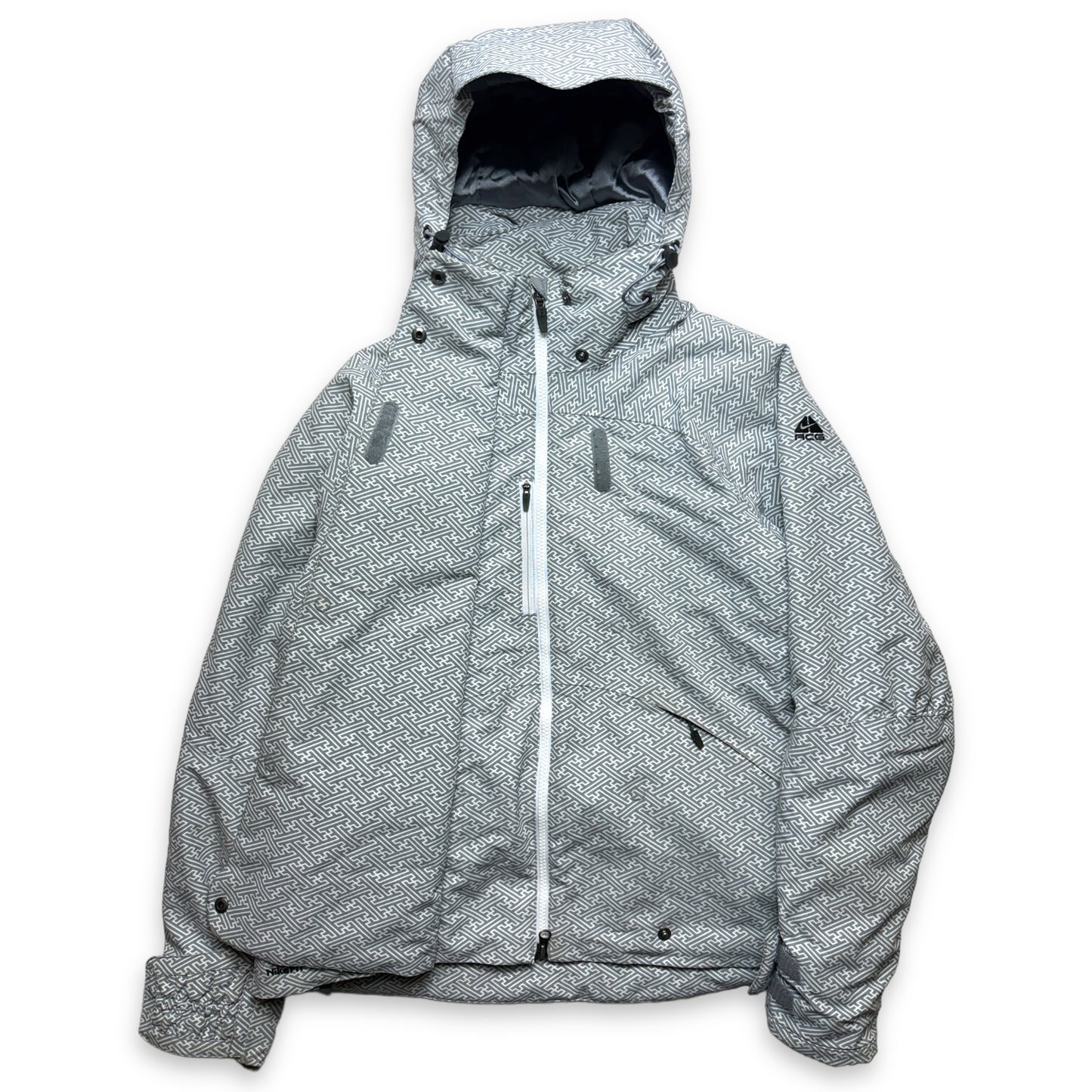 Early 2000's Nike ACG Aztek Graphic Stash Pocket Padded Jacket - Small / Medium