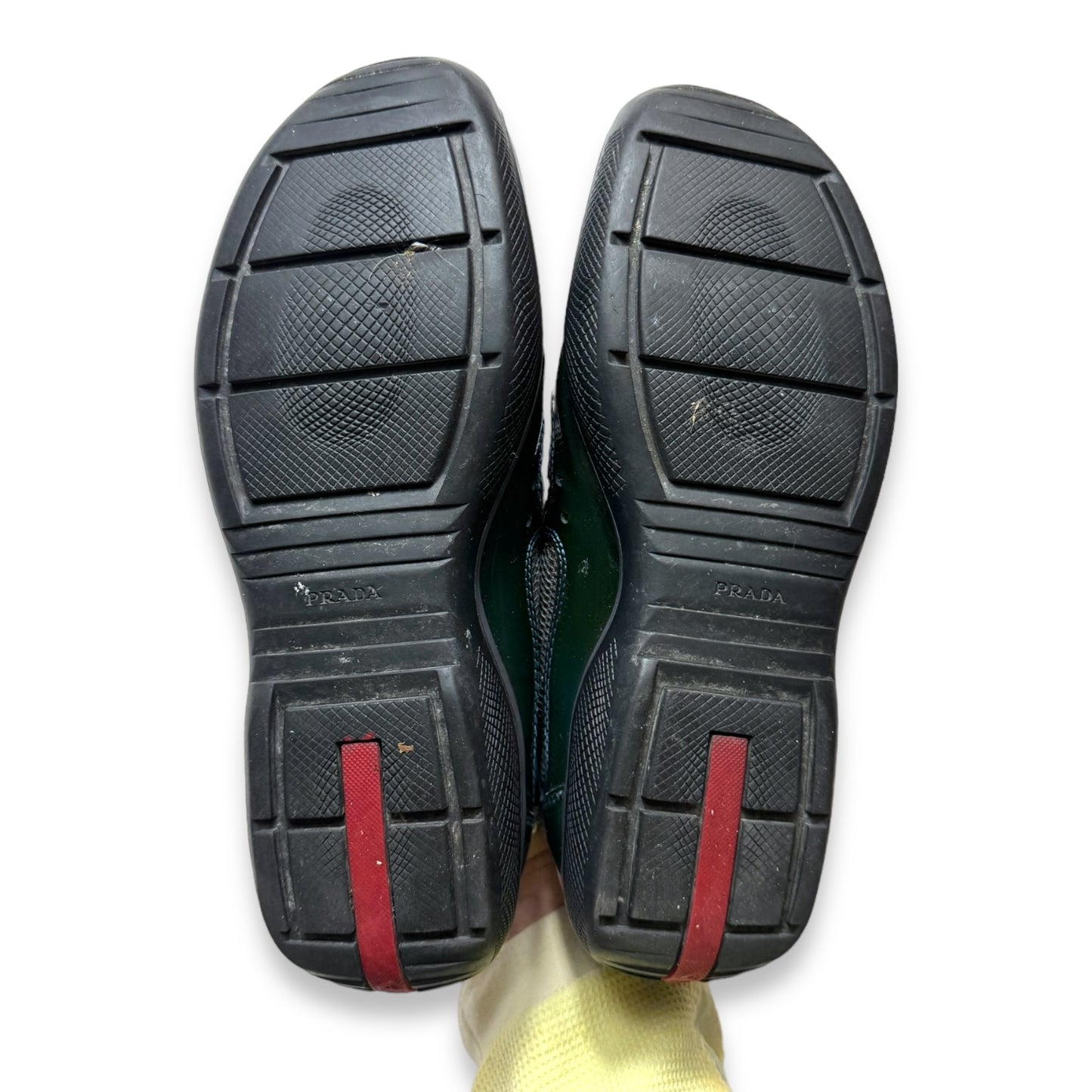 Prada Deep Green Patent American Cups - UK7 / US8